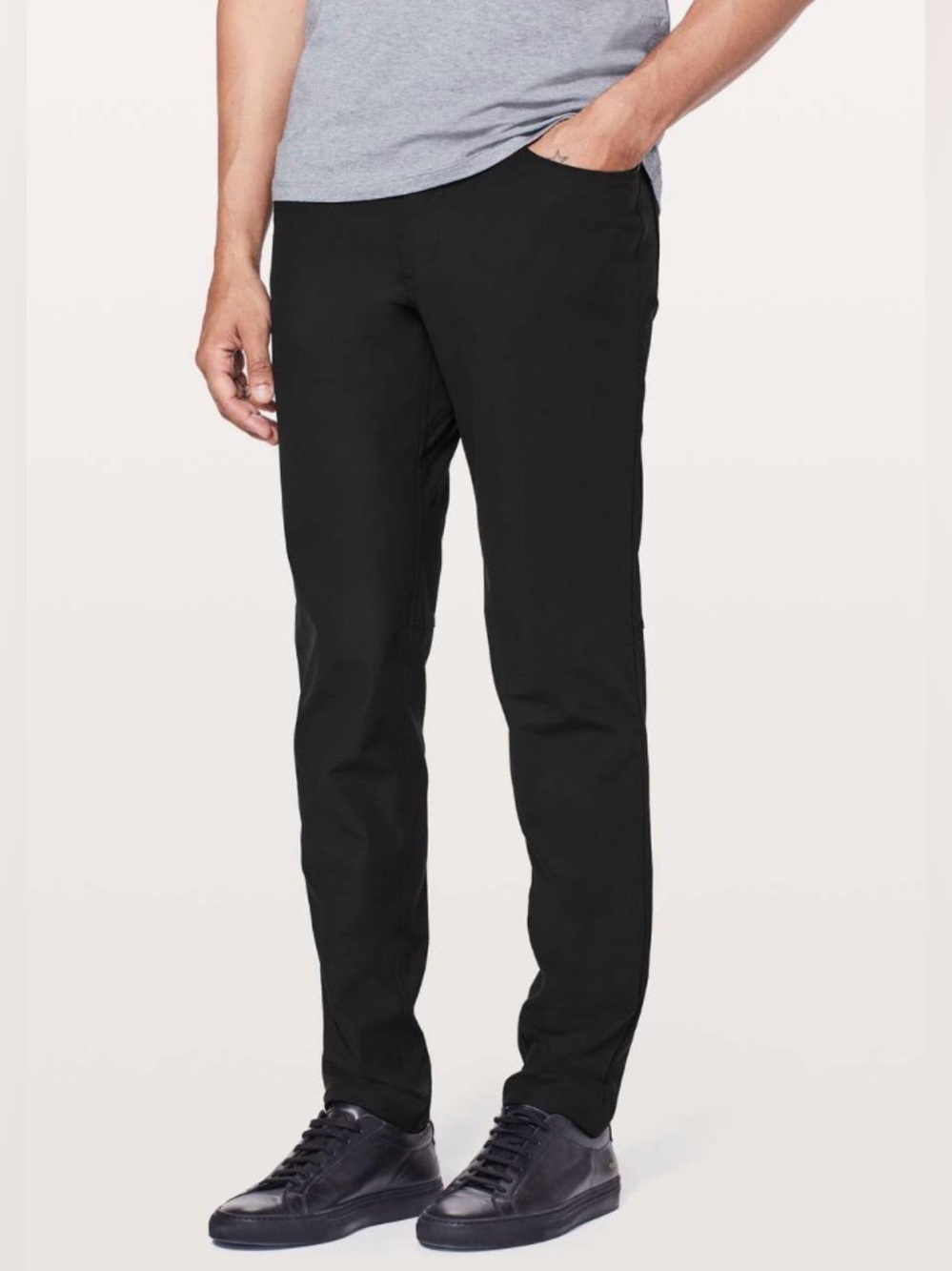 Lululemon ABC Slim *Warpstreme 34” Pants Black, Waist 32 5-Pocket Slim Straight